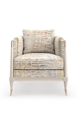 Fretwork Velvet Lounge Chair | Caracole Lattice Entertain You | Caracole.eu.com