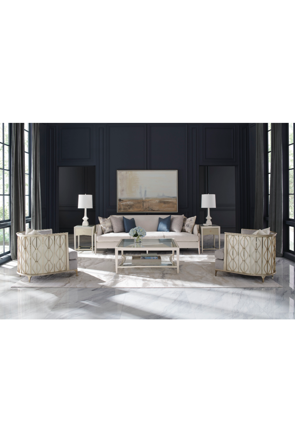 Gray Statement Lounge Chair | Caracole Back In Style | Caracole.eu.com