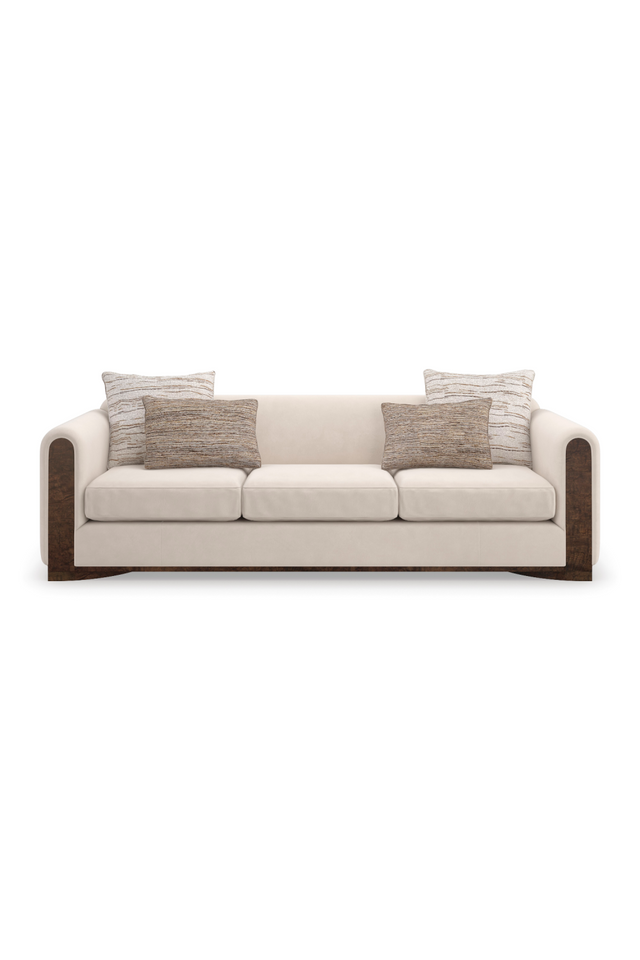 Cream Velvet Sofa | Caracole Dimitri | Caracole.eu.com