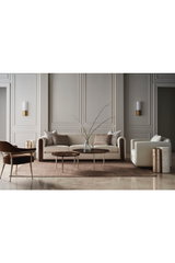 Cream Velvet Sofa | Caracole Dimitri | Caracole.eu.com
