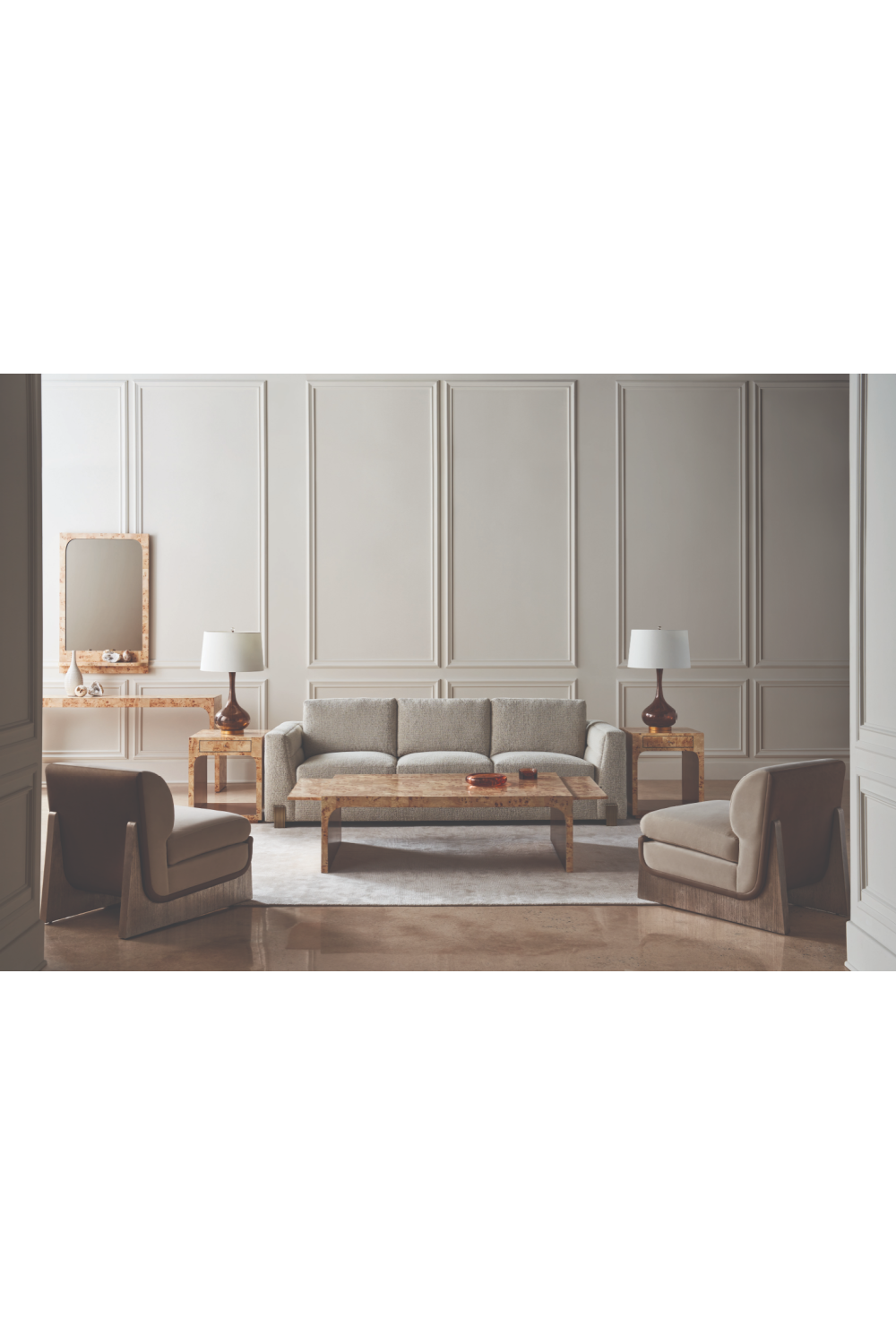 Neutral Toned Modern Sofa | Caracole Counter Balance | Caracole.eu.com