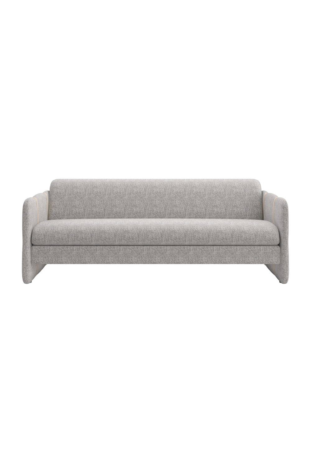 Taupe Leather Strapped Sofa | Caracole Cigar Club | Caracole.eu.com