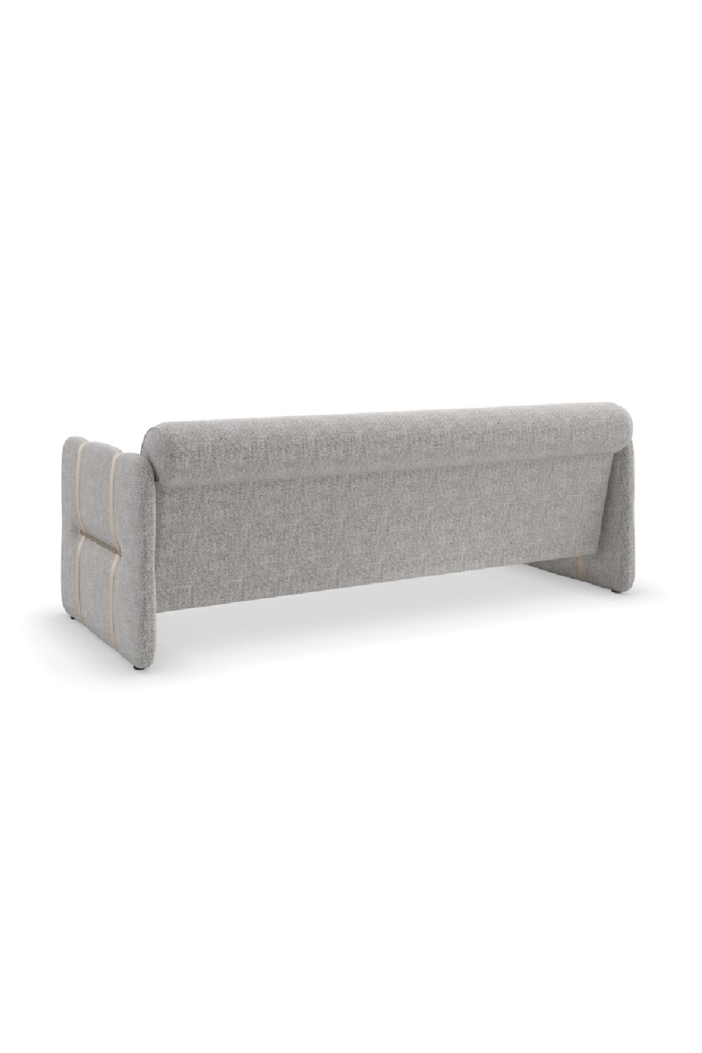 Taupe Leather Strapped Sofa | Caracole Cigar Club | Caracole.eu.com
