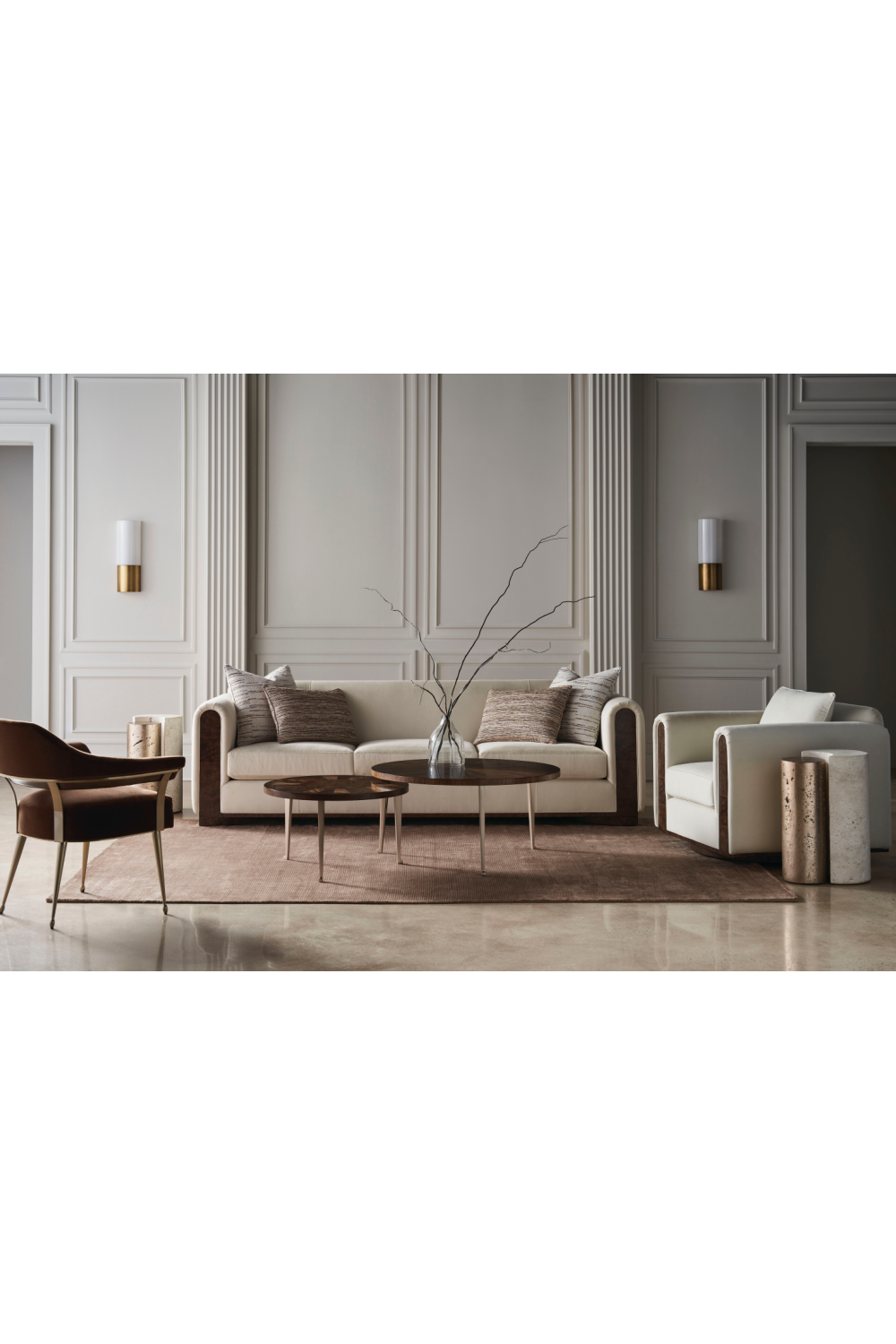 Velvet Swivel Chair | Caracole Dimitri  | Caracole.eu.com
