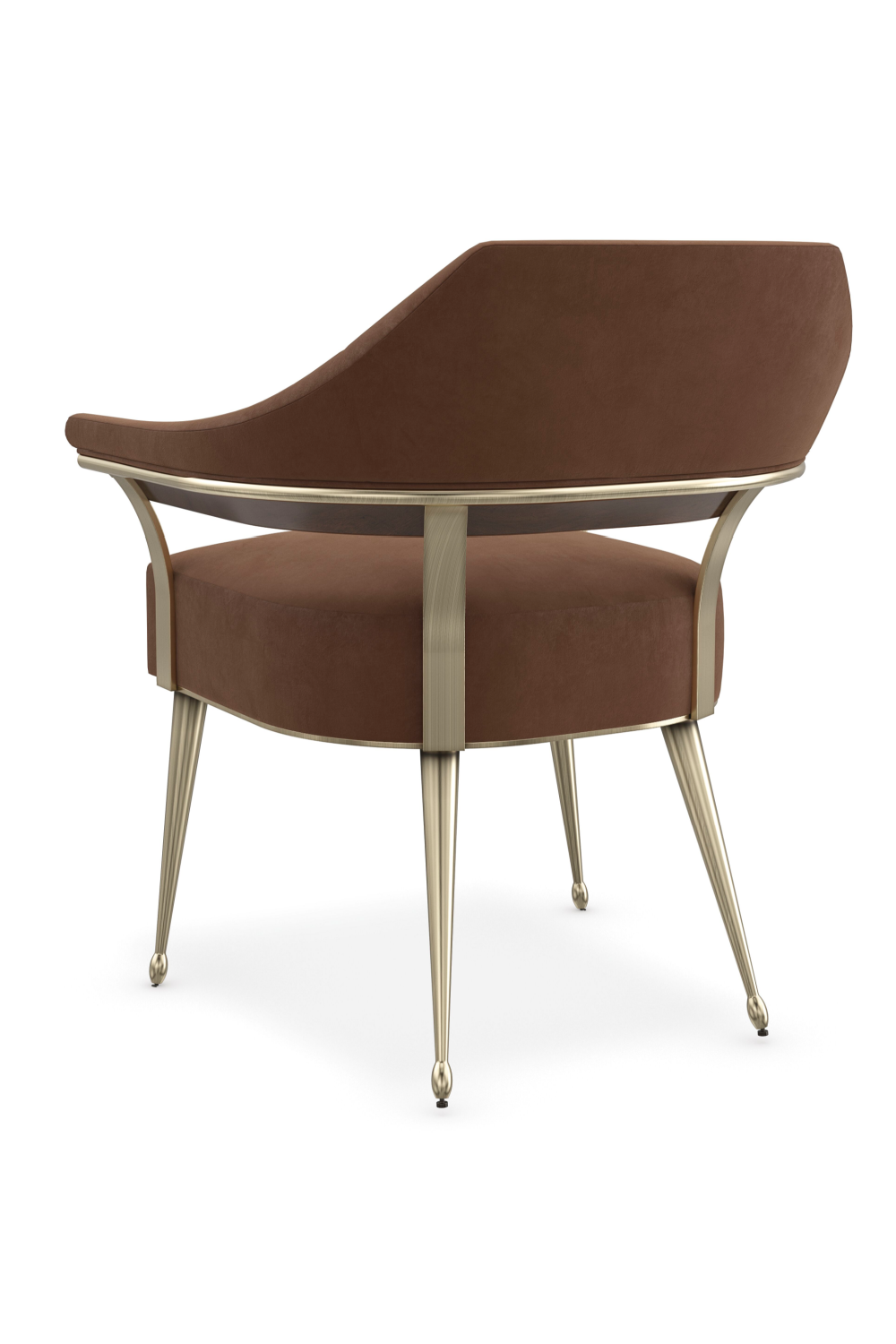 Brown Mohair Accent Chair | Caracole Louisette | Caracole.eu.com