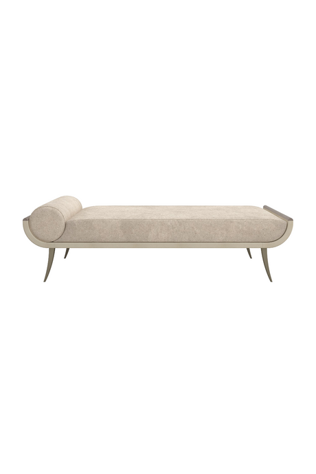 Cream Velvet Chaise | Caracole Nice | Caracole.eu.com