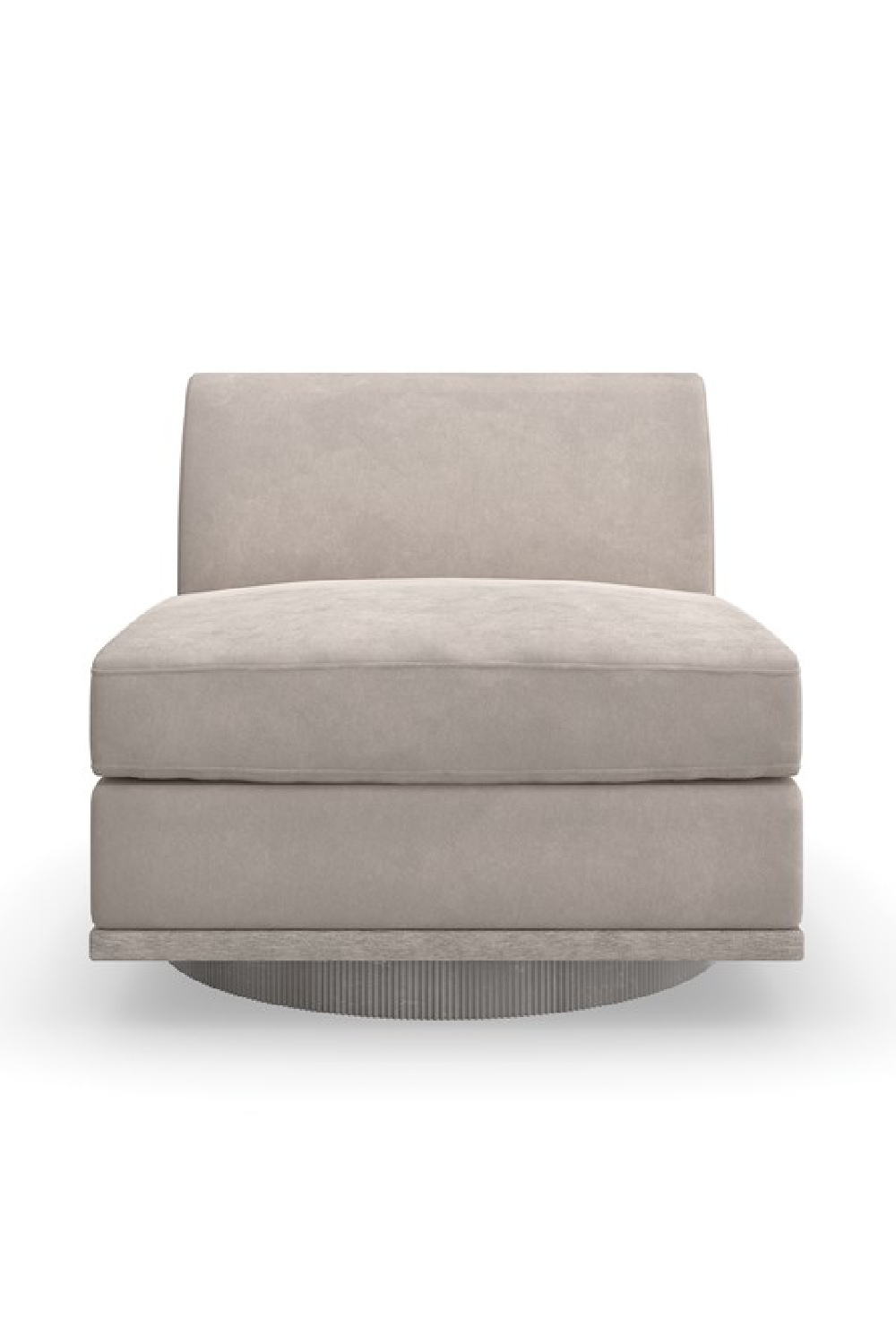 Taupe Velvet Lounge Chair | Caracole Clipper | Caracole.eu.com
