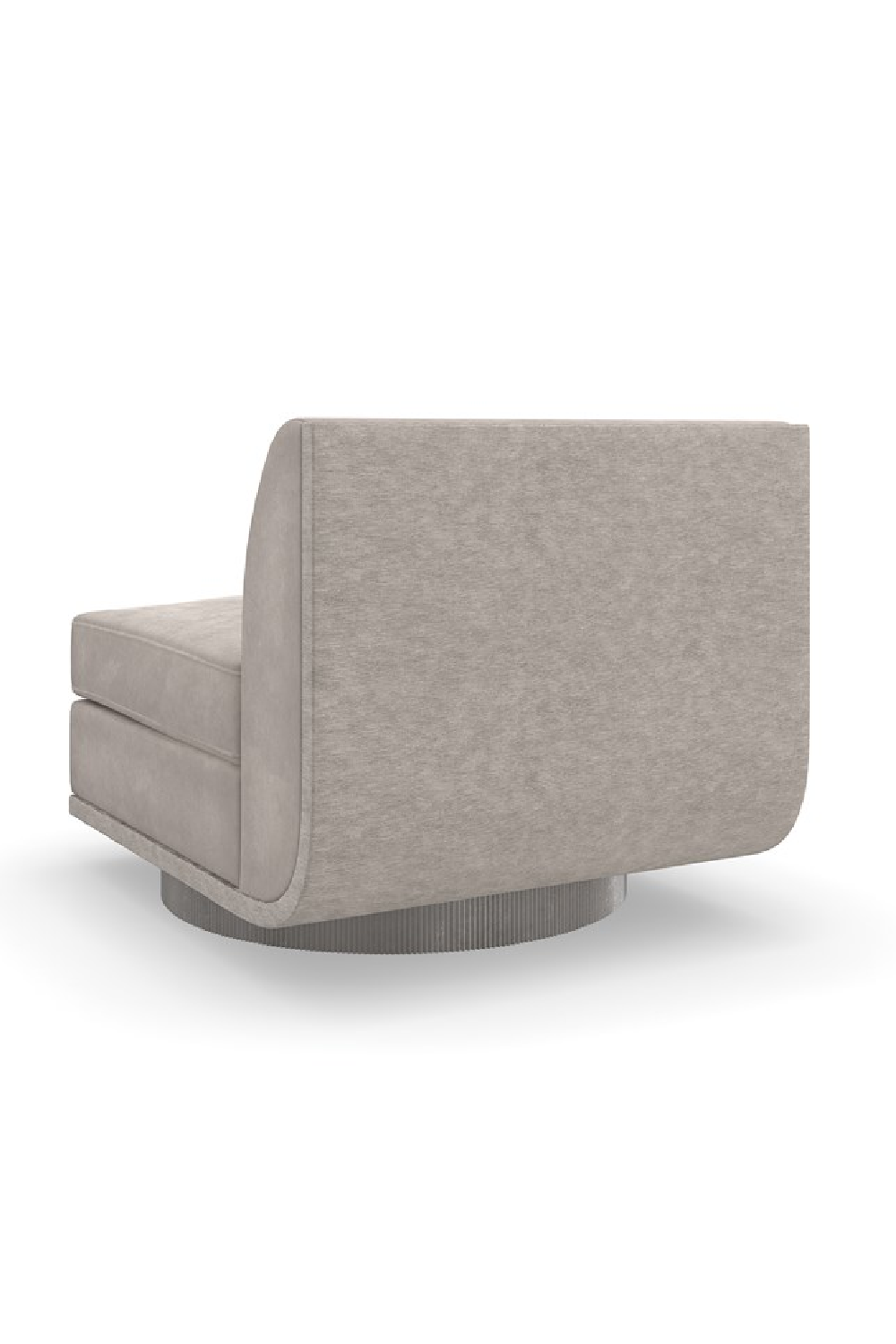 Taupe Velvet Lounge Chair | Caracole Clipper | Caracole.eu.com