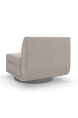 Taupe Velvet Lounge Chair | Caracole Clipper | Caracole.eu.com