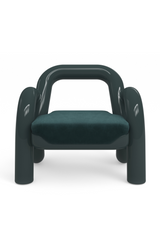 Glossy Twisted Accent Chair | Caracole Gelee  | Caracole.eu.com