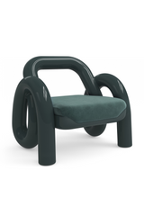 Glossy Twisted Accent Chair | Caracole Gelee  | Caracole.eu.com