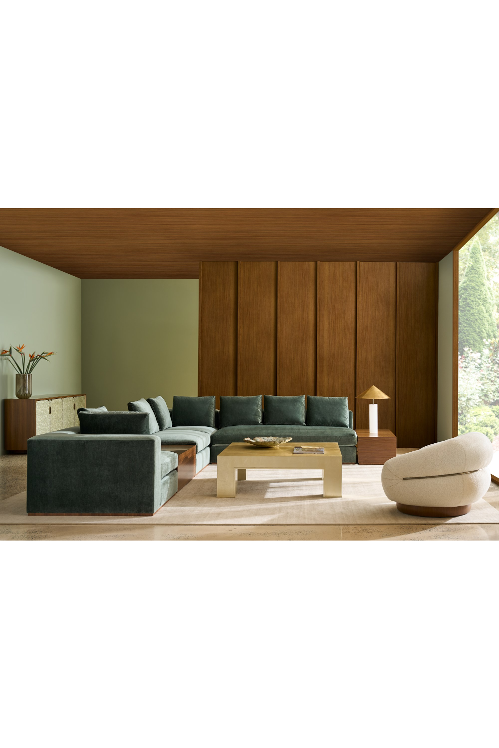 Black Upholstered Modular Sofa | Caracole Bello | Caracole.eu.com
