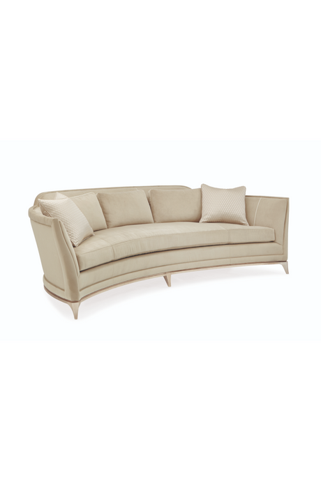 Beige Curved Sofa | Caracole Bend The Rules | Caracole.eu.com
