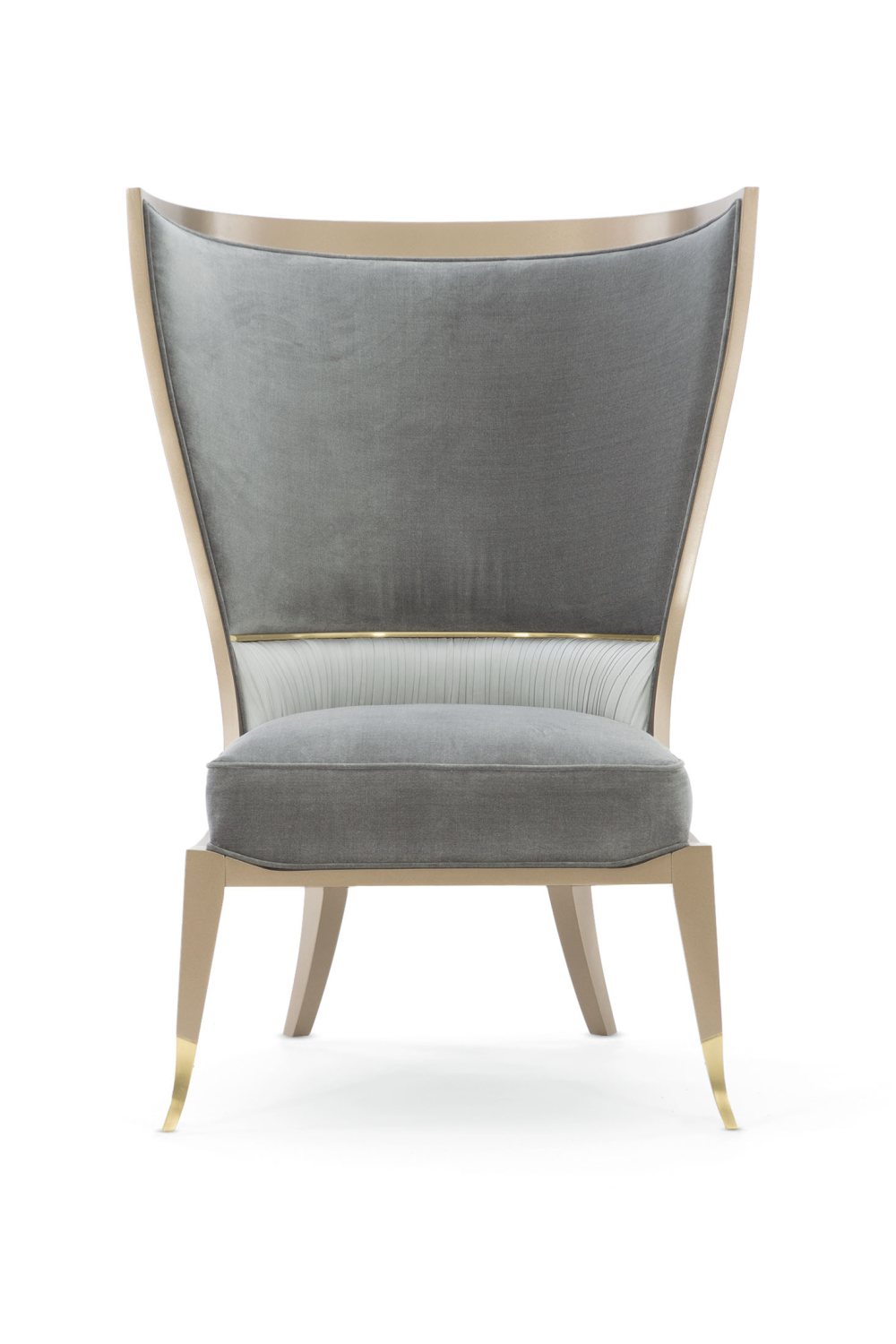 Gray Modern Wingback Chair | Caracole Pop Your Collar | Caracole.eu.com