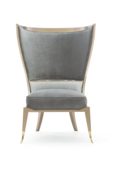 Gray Modern Wingback Chair | Caracole Pop Your Collar | Caracole.eu.com
