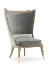 Gray Modern Wingback Chair | Caracole Pop Your Collar | Caracole.eu.com