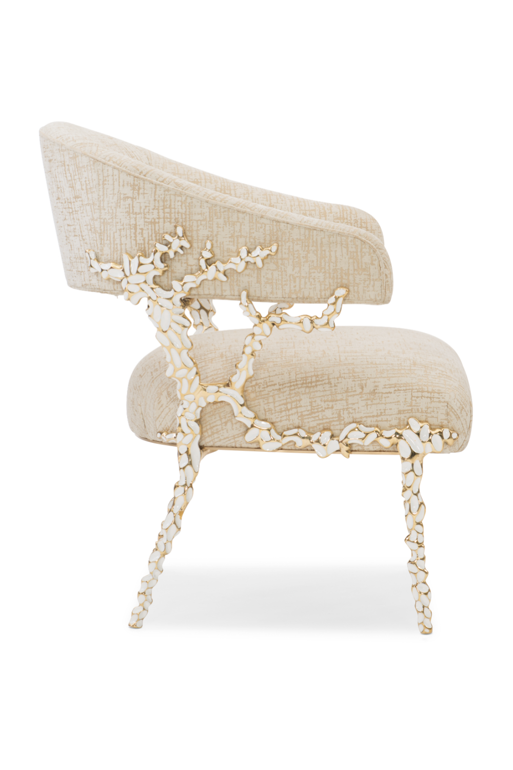Embellished Modern Armchair | Caracole Glimmer of Home | Caracole.eu.com