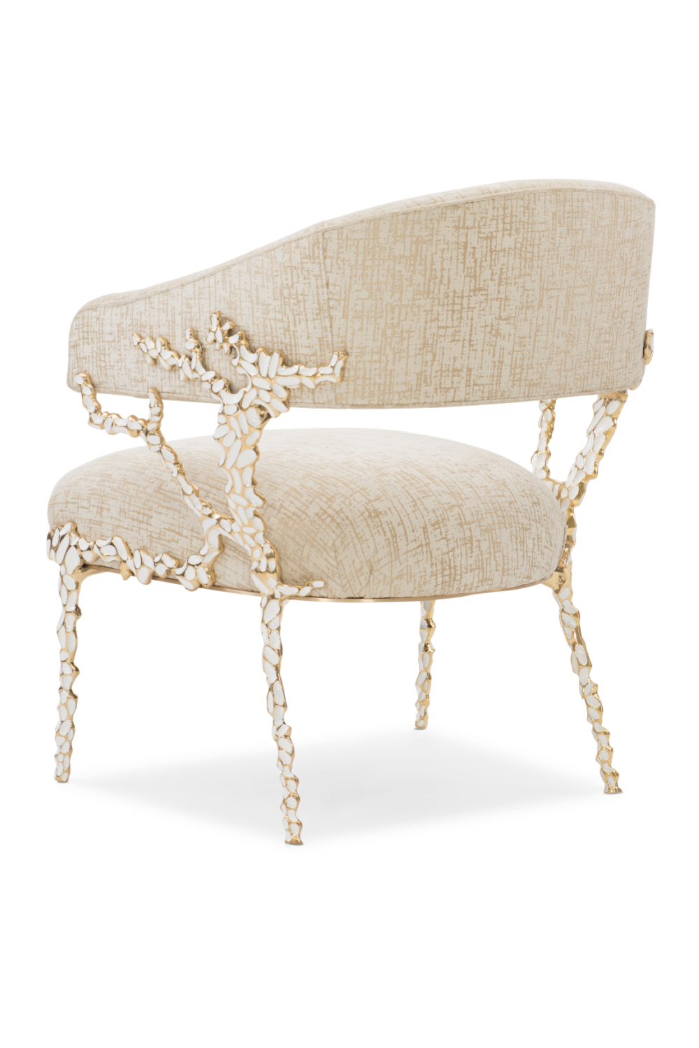 Embellished Modern Armchair | Caracole Glimmer of Home | Caracole.eu.com