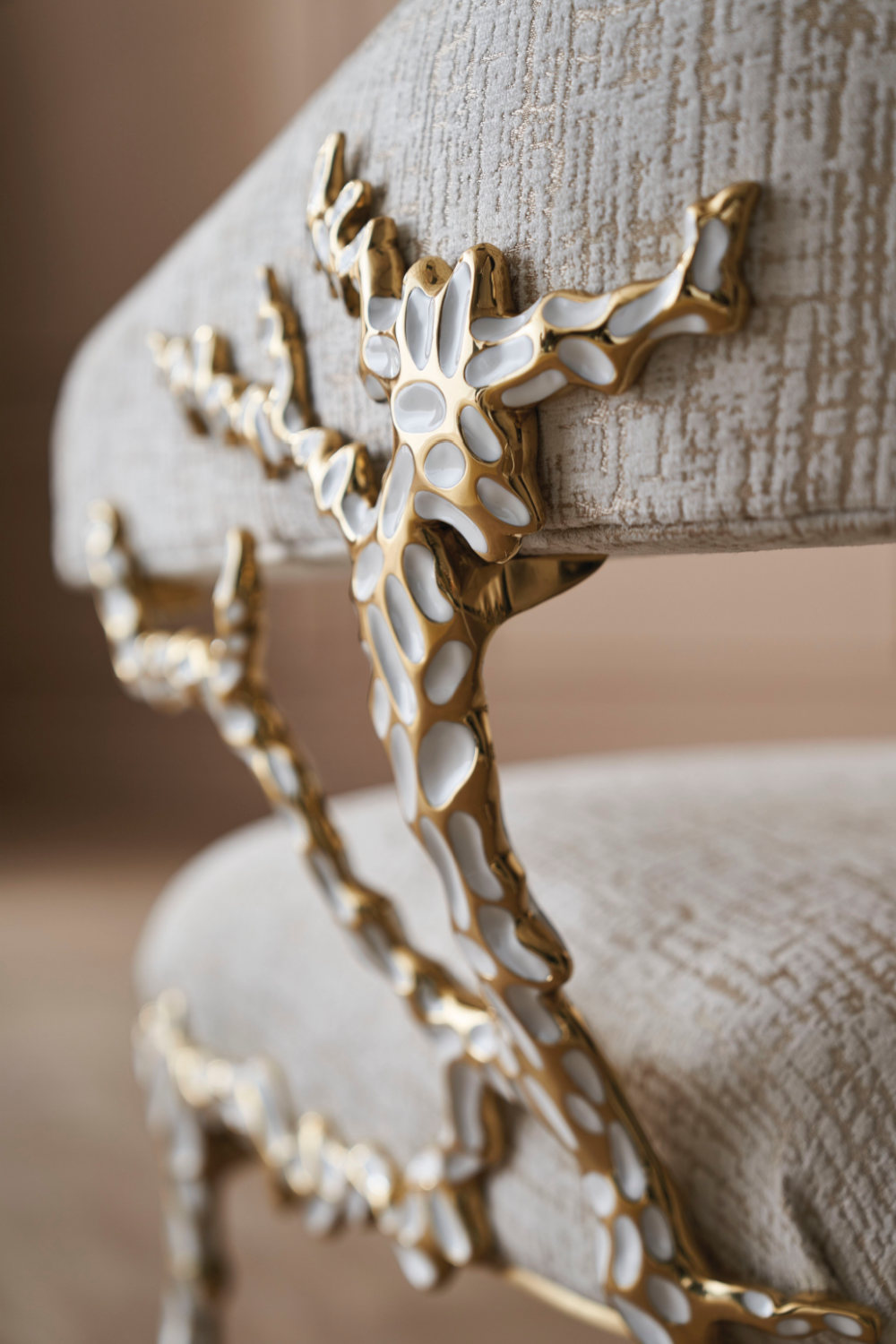 Embellished Modern Armchair | Caracole Glimmer of Home | Caracole.eu.com
