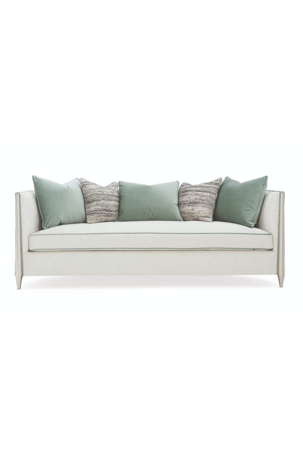 Green Piped Sofa | Caracole Piping Hot | Caracole.eu.com