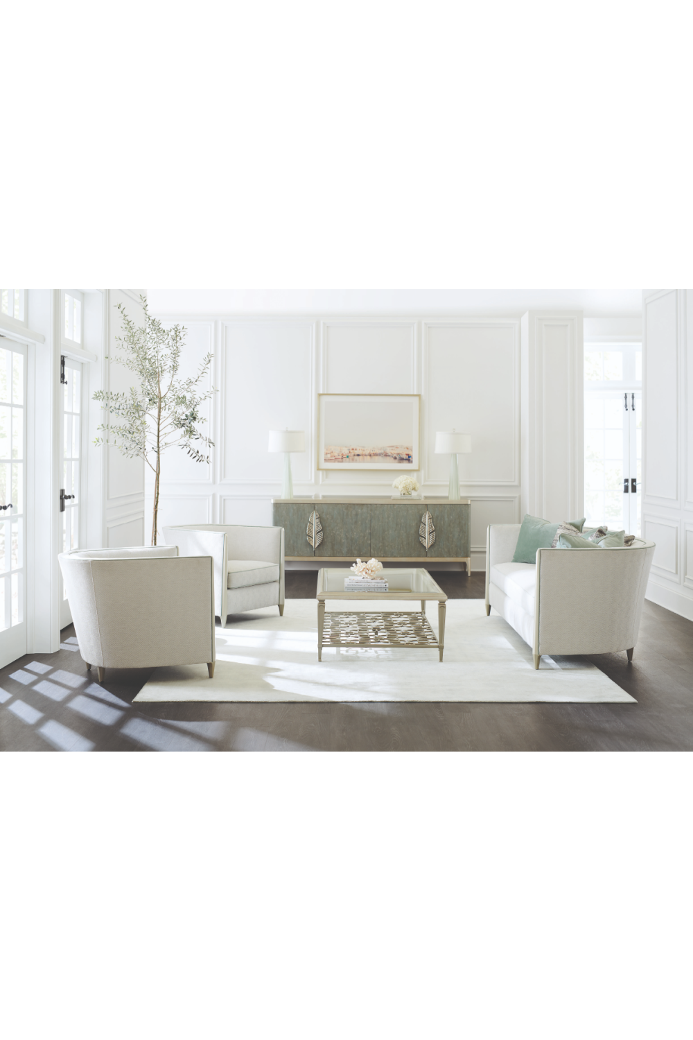 Green Piped Sofa | Caracole Piping Hot | Caracole.eu.com