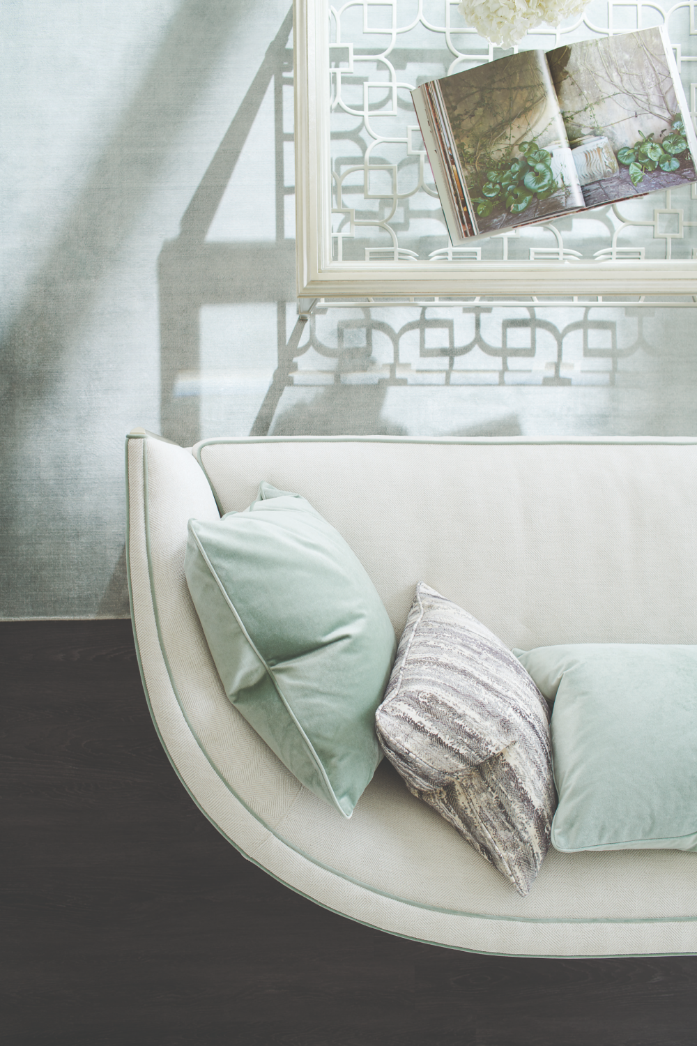 Green Piped Sofa | Caracole Piping Hot | Caracole.eu.com