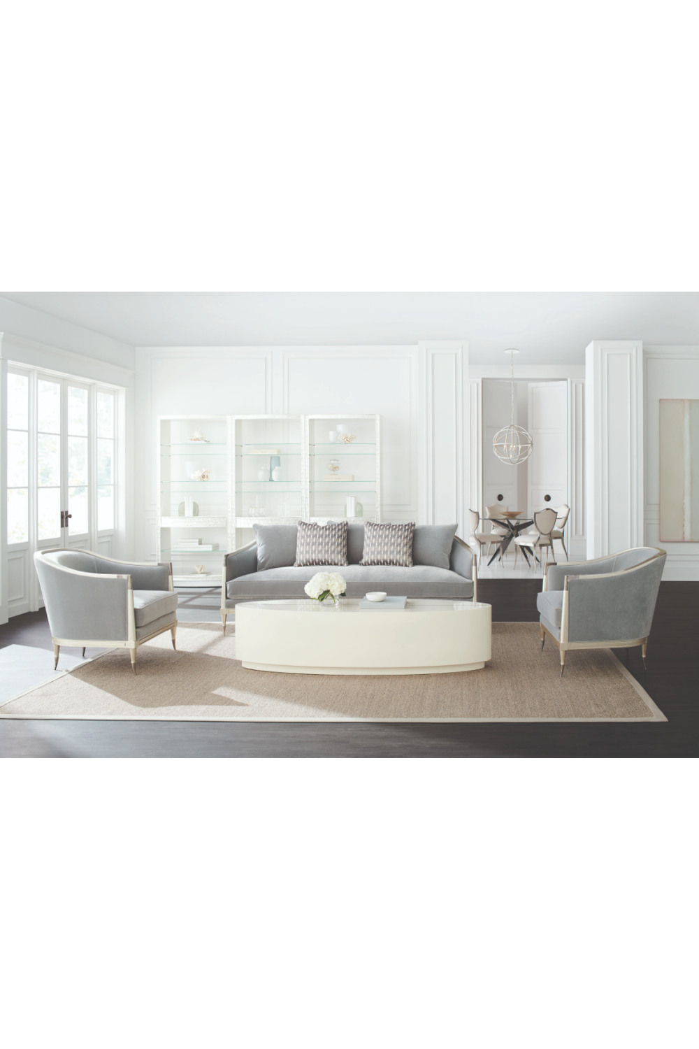 Gray Sofa With Cushions | Caracole Splash of Flash | Caracole.eu.com