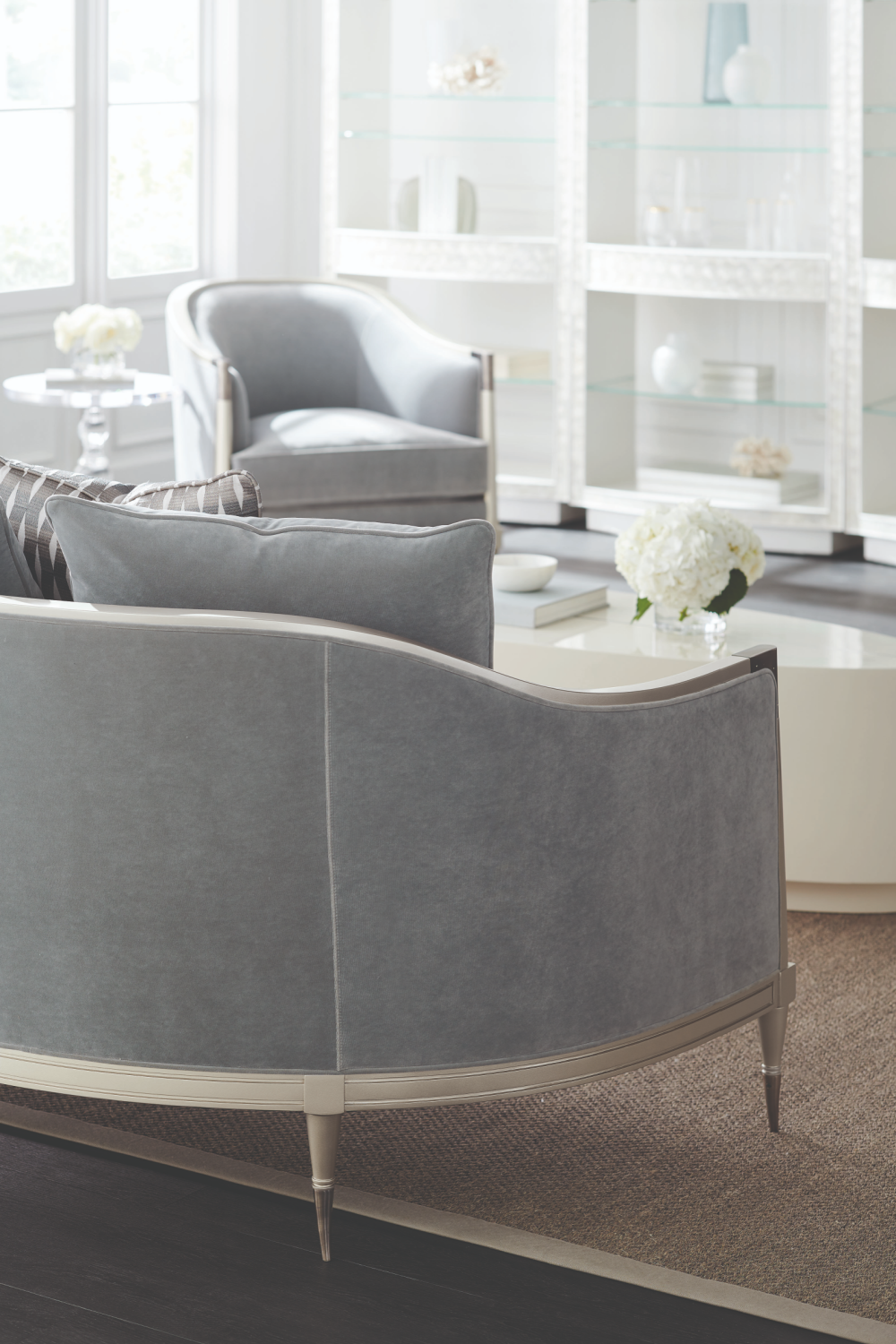Gray Sofa With Cushions | Caracole Splash of Flash | Caracole.eu.com