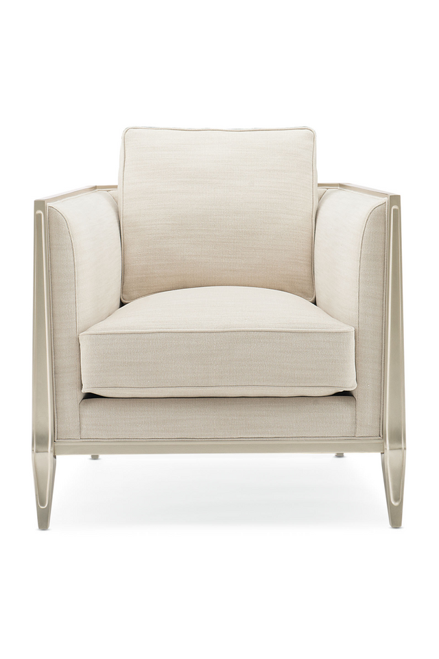 Carved Metal Lounge Chair | Caracole Just Duet | Caracole.eu.com