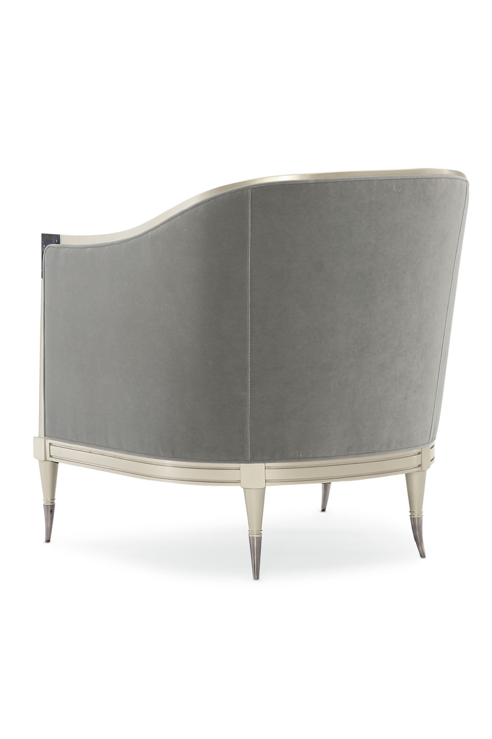 Gray Curved Lounge Chair | Caracole Splash Of Flash | Caracole.eu.com