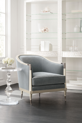 Gray Curved Lounge Chair | Caracole Splash Of Flash | Caracole.eu.com