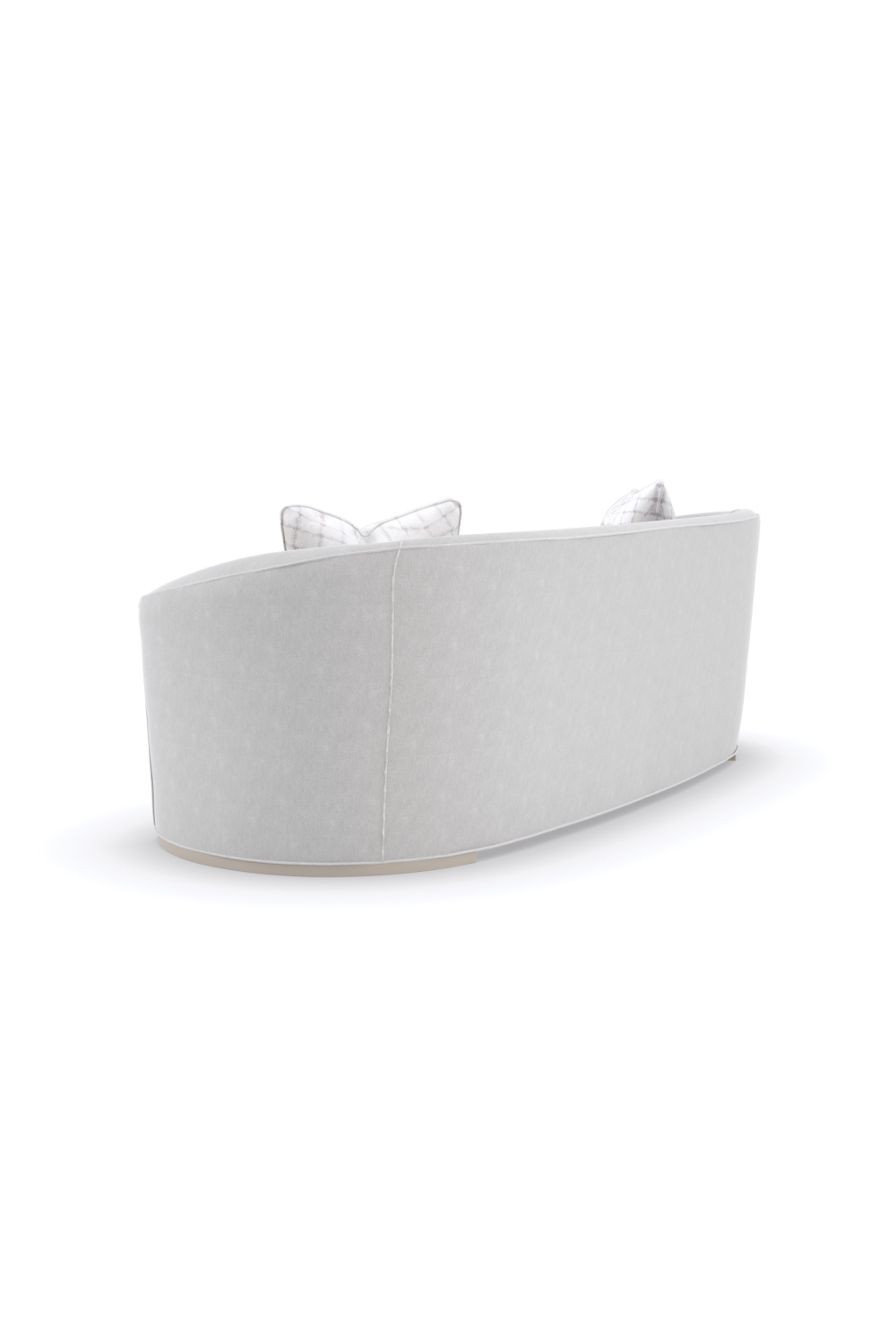 Light Gray Curved Sofa | Caracole Ahead Of The Curve | Caracole.eu.com