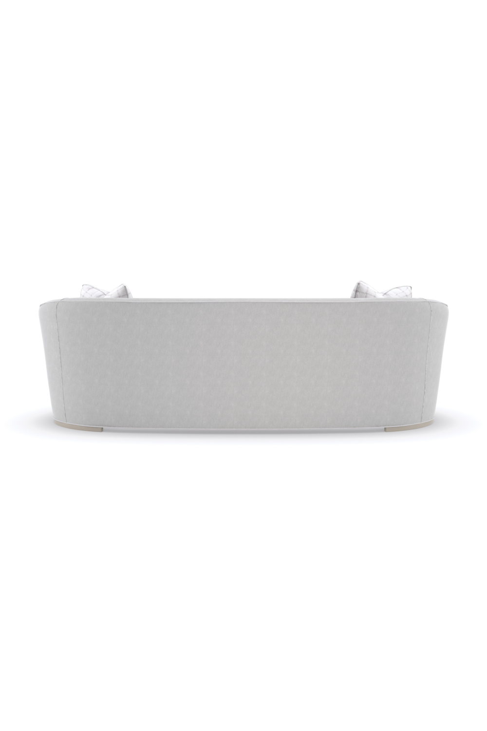 Light Gray Curved Sofa | Caracole Ahead Of The Curve | Caracole.eu.com