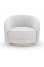 White Chenille Swivel Chair | Caracole Ahead of the Curve | Caracole.eu.com