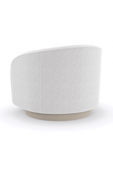 White Chenille Swivel Chair | Caracole Ahead of the Curve | Caracole.eu.com