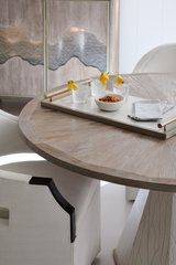 White Modern Accent Chair | Caracole Dinner Roll | Caracole.eu.com