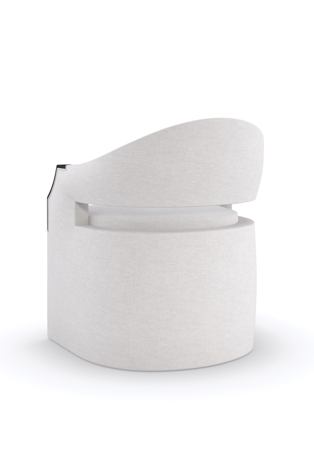 White Modern Accent Chair | Caracole Dinner Roll | Caracole.eu.com