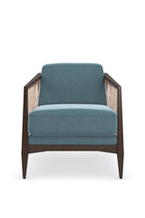 Blue Velvet Occasional Chair | Caracole Rope Me In | Caracole.eu.com