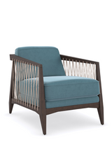 Blue Velvet Occasional Chair | Caracole Rope Me In | Caracole.eu.com