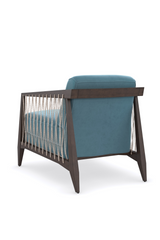 Blue Velvet Occasional Chair | Caracole Rope Me In | Caracole.eu.com