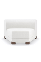 White Chenille Modular Chair | Caracole Lounge Around | Caracole.eu.com