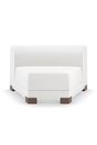 White Chenille Modular Chair | Caracole Lounge Around | Caracole.eu.com