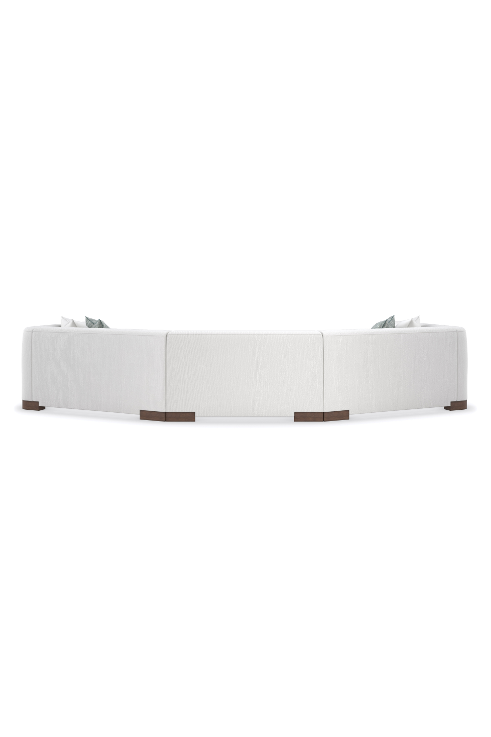 White Chenille Modular Chair | Caracole Lounge Around | Caracole.eu.com