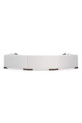 White Chenille Modular Chair | Caracole Lounge Around | Caracole.eu.com