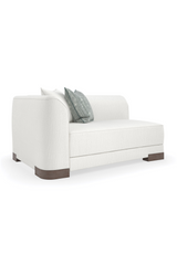 White Chenille Modular Chair | Caracole Lounge Around | Caracole.eu.com