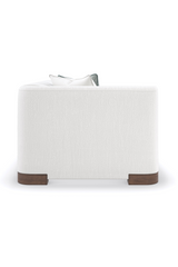 White Chenille Modular Chair | Caracole Lounge Around | Caracole.eu.com