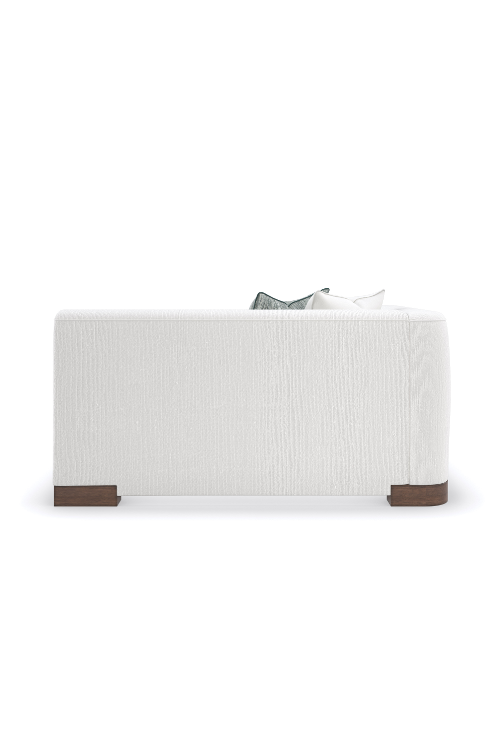 White Chenille Modular Chair | Caracole Lounge Around | Caracole.eu.com