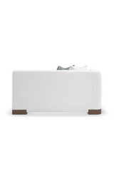 White Chenille Modular Chair | Caracole Lounge Around | Caracole.eu.com