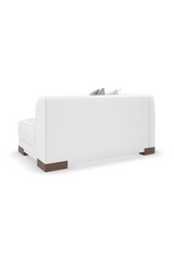 White Chenille Modular Chair | Caracole Lounge Around | Caracole.eu.com
