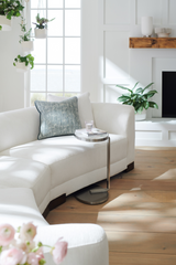 White Chenille Modular Chair | Caracole Lounge Around | Caracole.eu.com